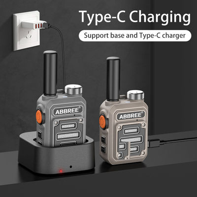 ABBREE AR-63 사냥용 무선 워키 토키 컬러 카모/브라운 토크 범위 3km-10km