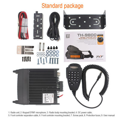 TYT TH-9800 자동차 라디오 50W 워키 토키 100km 장거리 및 209 저장 채널