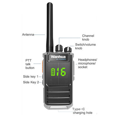 전문 400-470MHz 휴대용 UHF 암호화 워키 토키