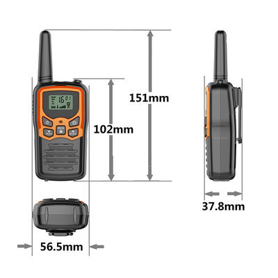 장거리 3-5km PMR/FRS/GMRS 휴대 전화와 워키 토키 장난감 및 10 개의 호출 음
