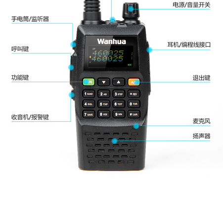 고전력 USB 직전 충전 Wanhua GTS760 10KM 통화 범위 바오펜 UV5R를 위한 워키 토키