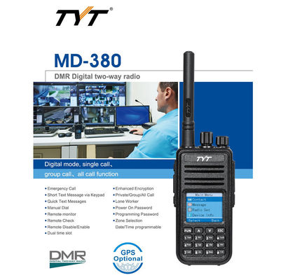 TYT MD-380 GPS 휴대용 휴대용 워키 토키