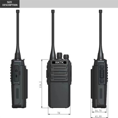 휴대용 VHF UHF 2중선 라디오 3W 출력 전력 호텔 레스토랑 인터콤에 적합합니다