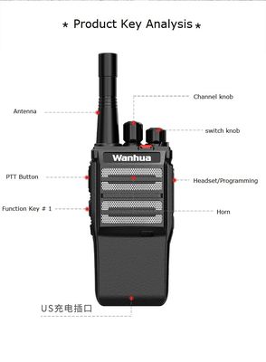 원본 휴대용 라디오 5Watt VHF UHF 주파수 유형 및 장거리 인터콤