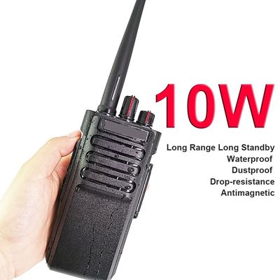 패션 휴대용 라디오 워키 토키 VHF UHF 아날로그 인터콤 10W 워키 토키 IPX7
