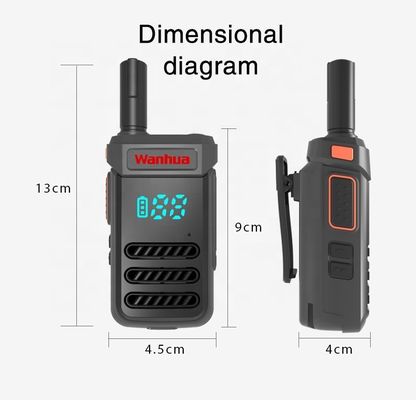 G68 쌍방향 라디오 2W/0.5W 출력 전력 및 장거리 안테나 와키 토키