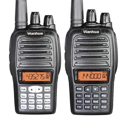 Wanhua WH118 휴대용 라디오 워키 토키 2W 출력 전력 듀얼 밴드 UHF VHF 장거리