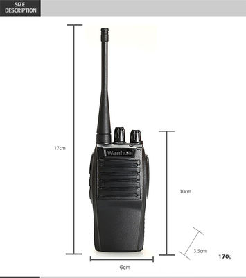 월키-토키 고전력 2Watt 16 채널 10km 범위와 3800mAh 큰 배터리