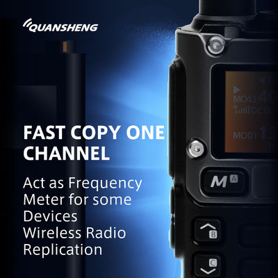 VHF UHF Quansheng UV-K58 듀얼 밴드 워키 토키 2차원 라디오 200 저장 채널
