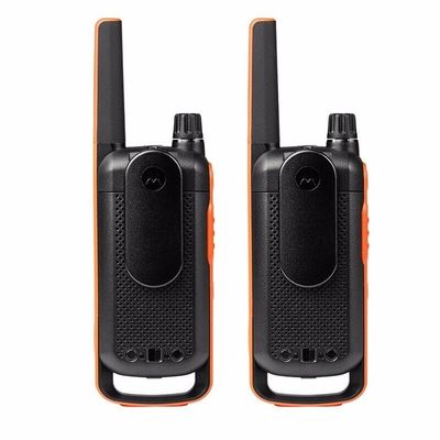 T82 GMRS 라디오 미니 워키 토키 20채널 1~10km 범위 주황색 손전등