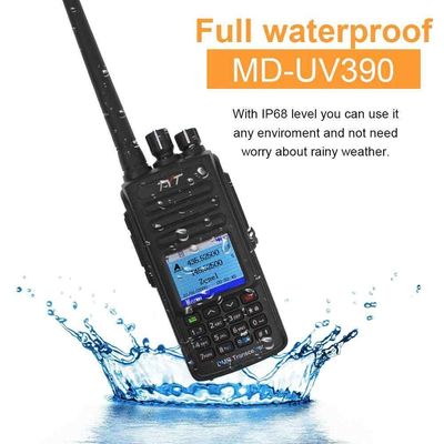 TYT MD-UV390 IP67 방수 DMR TDMA 듀얼 밴드 워키 토키 디지털 모바일 라디오