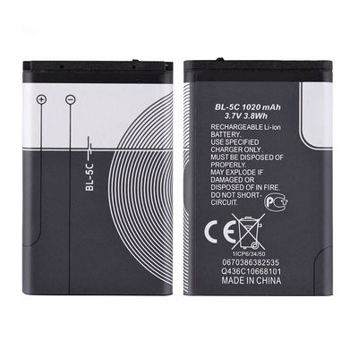 노키아 6600 6230 3650 E50 N70 1100 6268 E70용 리온 휴대폰 충전 배터리 3.7V 1020mAh