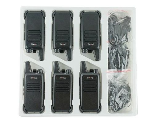 2W VHF 워키 토키와 6가지 충전기로 장거리 통신이 간편화