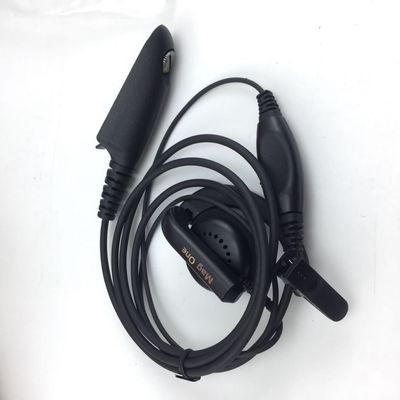 월키 토키 유선 헤드폰 검은색 모토로라 GP328 GP340 GP380과 호환