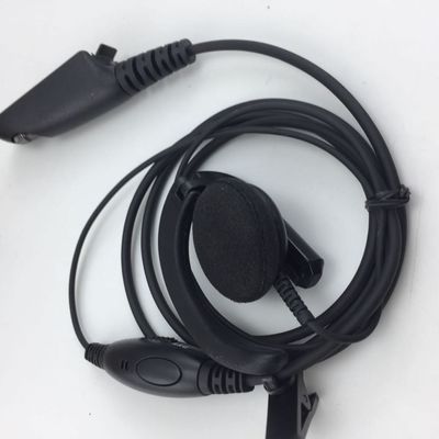 월키 토키 유선 헤드폰 검은색 모토로라 GP328 GP340 GP380과 호환