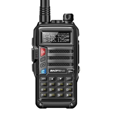휴대용 VHF UHF 10km 장거리 5W 휴대용 양방향 라디오 AS-53 BaoFeng Walkie Talkie