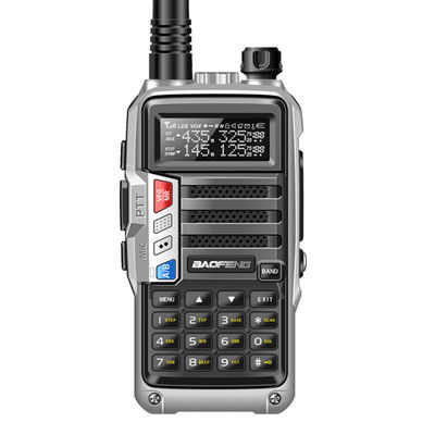 휴대용 VHF UHF 10km 장거리 5W 휴대용 양방향 라디오 AS-53 BaoFeng Walkie Talkie