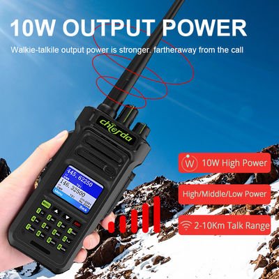 GPS IP67 디지털 워키 토키 VHF UHF 트랜시버 통신 150*64*40mm
