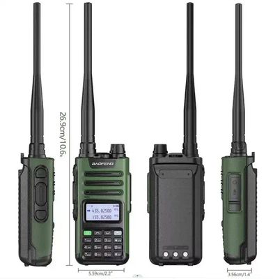 바오펜 UV-9R 프로 T57 10W 휴대용 워키 토키 3.7V 트랜시버 2800mAh 배터리