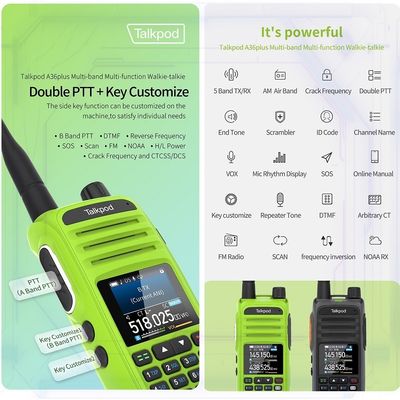 컬러 디스플레이 다기능 A36 플러스 성인용 송신기 장거리 수신기