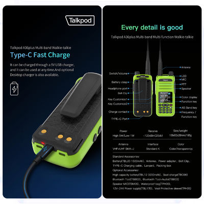 컬러 디스플레이 다기능 A36 플러스 성인용 송신기 장거리 수신기