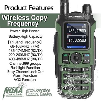 999 CHS 인터콤과 듀얼 밴드 주파수를 가진 장거리 Baofeng UV-21 프로 워키 토키
