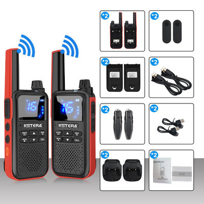 CE 승인된 KST AT100 물 막 Walkie Talkie T82 T80 T62을 위한 파란 치아 귀기