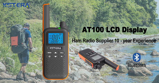 CE 승인된 KST AT100 물 막 Walkie Talkie T82 T80 T62을 위한 파란 치아 귀기