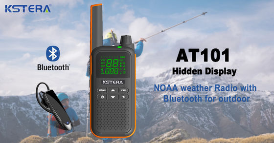 CE 승인된 KST AT100 물 막 Walkie Talkie T82 T80 T62을 위한 파란 치아 귀기