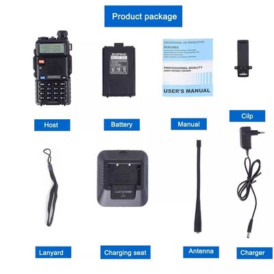 136~174MHz 400~470MHz 바오펜 UV5R 8W 듀얼 밴드 워키 토키