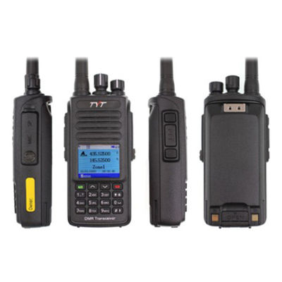 DMR 듀얼 밴드 IP67 방수 GPS 옵션 100000 연락처 131mm*61mm*36mm 디지털 라디오