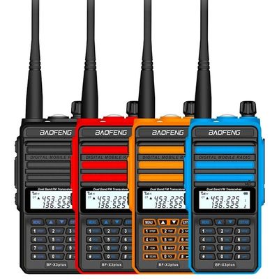 바오펜 X3 플러스 워키 토키 IPX6 방수 0-5km 통화 범위 온도 보호