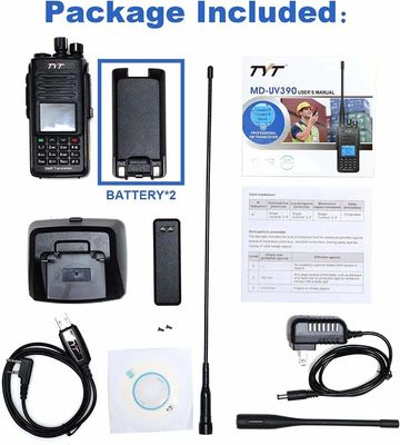 햄 워키 톡 티 MD-UV390 듀얼 밴드 VHF UHF Dmr 라디오 방수 방공 IP67 201g