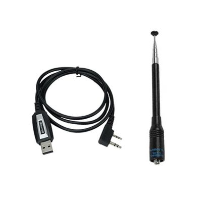 130 x 58 x 35mm 블랙 바오펜 Bf-UV2 플러스 IP68 LED 손전등 UV 듀얼 밴드 워키 토키