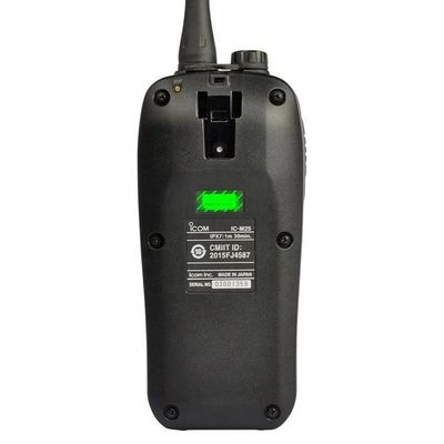 해양 IC-M25 휴대용 인터컴 워키 토키 5W 128 / 16 채널 방수 휴대용 검은색 2024