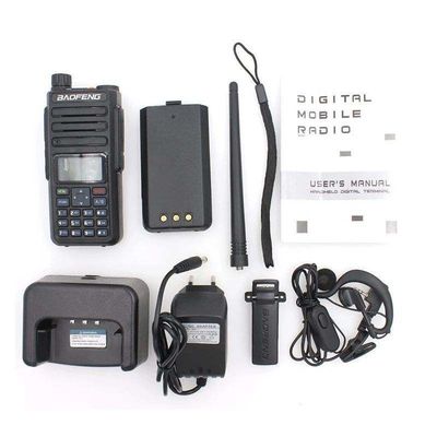DMR VHF/UHF Baofeng DM-1801 디지털 신호 인터콤용 휴대용 듀얼 밴드 워키 토키