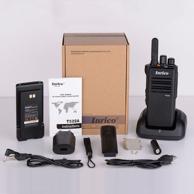 최대 범위 50km 4G 인터넷 라디오 Poc T522A Zello Walkie Talkie T522A 네트워크 라디오