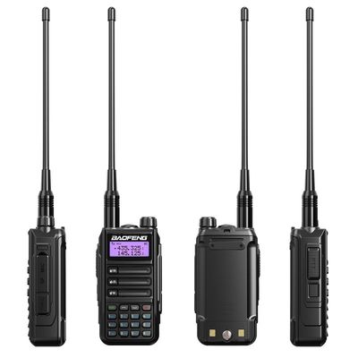 2024 BaoFeng UV-16 PRO 고전력 TYPE-C 워키 토키 블랙 컬러와 5W 출력