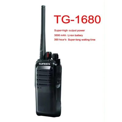 쿼?? Tg-1680 PC 프로그램 가능한 전력 조절 워키 토키 제품 295g 무게