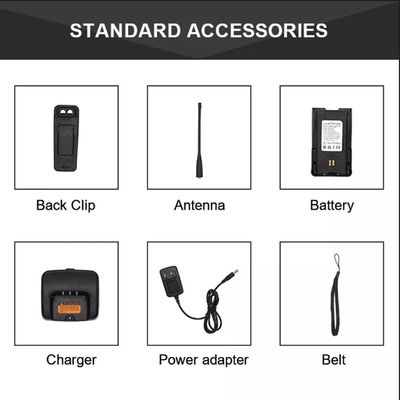 7.4V 디지털 UHF VHF Dmr 휴대용 라디오 무선 장거리 워키 토키