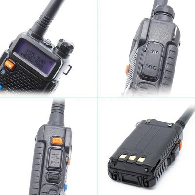 206g Baofeng UV5r 보안팀용 VHF UHF 두 주파수 전문 월키-탈키
