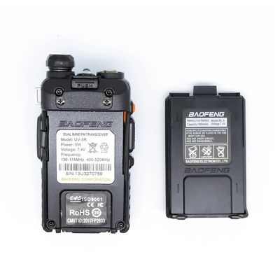 206g Baofeng UV5r 보안팀용 VHF UHF 두 주파수 전문 월키-탈키