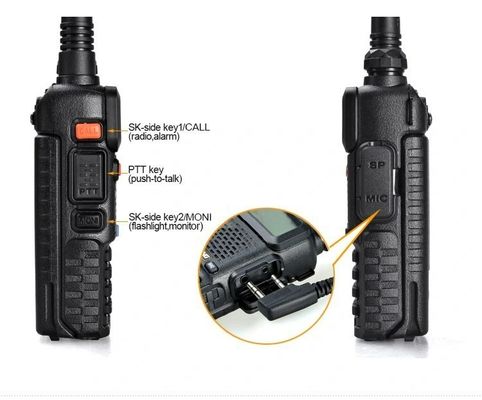 206g Baofeng UV5r 보안팀용 VHF UHF 두 주파수 전문 월키-탈키