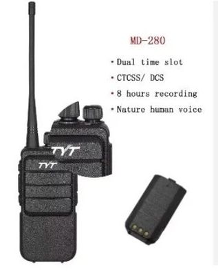 5W Tyt MD-280 Dmr 워키 토키와 슈퍼헤트 기능 수신기 및 송신기 2024