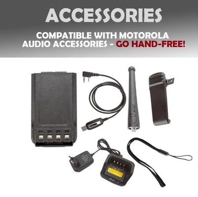 블랙 벨폰 Bf-Td515 VHF UHF 라디오 장거리 5W 휴대용 무선 2 차원 상업용