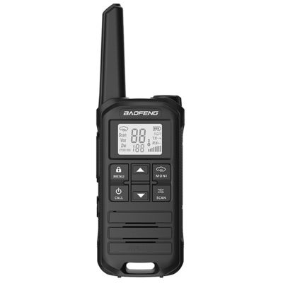 물 저항 수준 IPX5 미니 워키-토키 바오펜 FR-22A 직선 머리