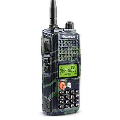 블랙 워키 토키 4000mAh 배터리 용량과 복수 주파수 스캔
