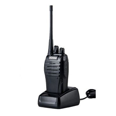 노란색 바오펜 BF-999S 워키 토키와 Vox PC 프로그래밍 및 비상 경보