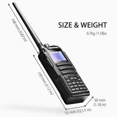 바오펜 DM-1701 5W 듀얼 밴드 DMR 라디오 Vhf 모바일 라디오 128CH 저장 채널