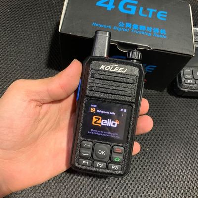 휴대용 4G 워키 토키 GPS WCDMA SIM 카드 와이파이 블루투스 및 젤로 무선